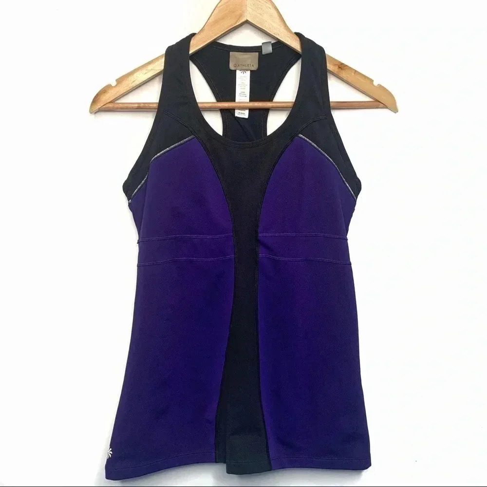 Athleta Turbocharge Purple Bra Tank Small